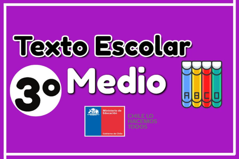 Textos Escolares de 3º MEDIO del Ministerio de Educación de Chile 2024 – Descargar PDF