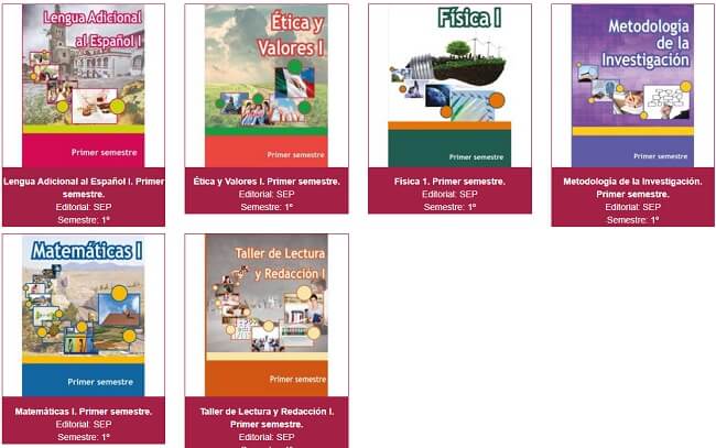 Libros de Telebachillerato primer semestre Mexico