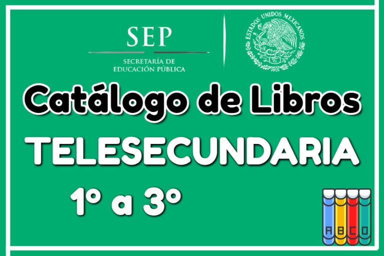 Catálogo de Libros de Telesecundaria  México SEP